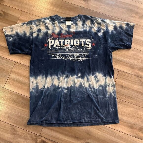 Lot of 2 NFL New England Patriots Tie Dye Graphic Tshirts Men XL Bin O-34 - Picture 5 of 8